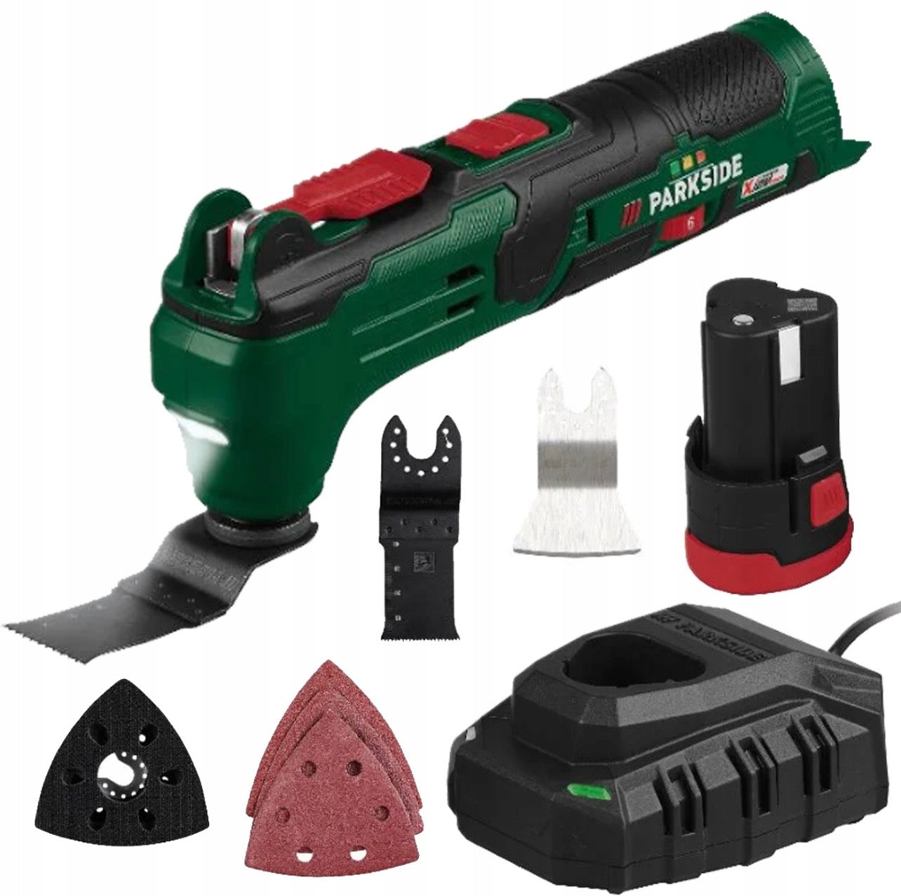 MULTIFUNCTIONAL TOOL BATTERY PARKSIDE 12v 4in1 multitool SET