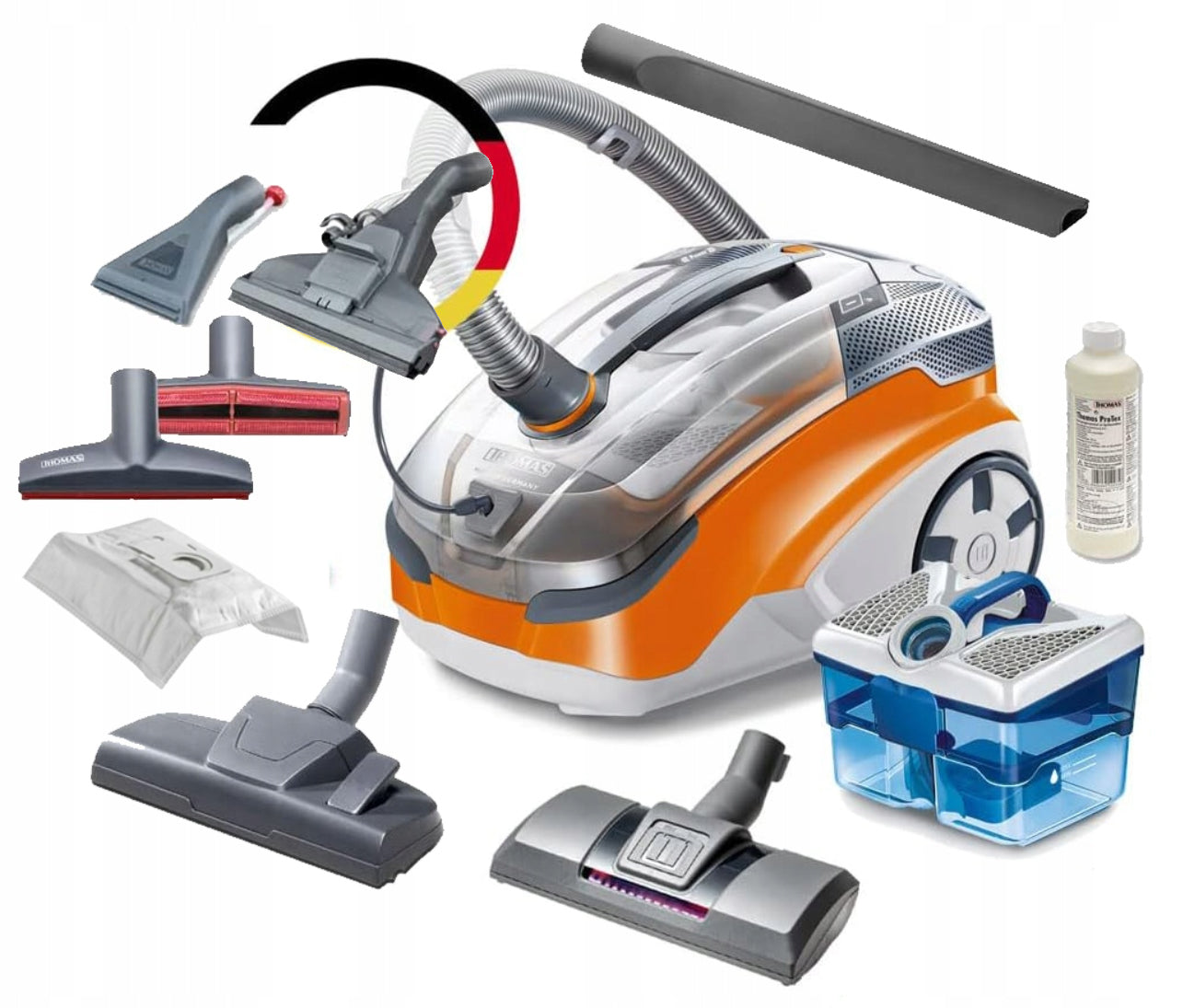 MULTIFUNCTIONAL WASHING VACUUM CLEANER THOMAS AQUA+ PET FAMILY WITH FILTER AND LIQUID