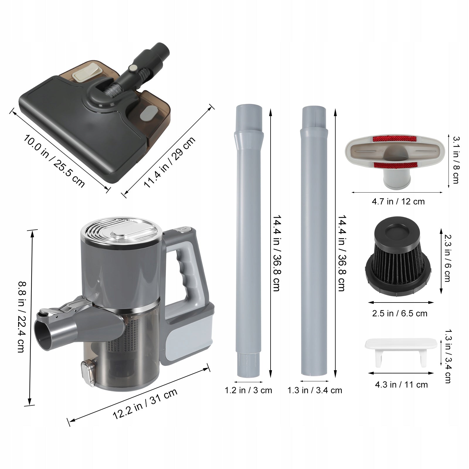 MULTIFUNCTIONAL WIRELESS VACUUM CLEANER WET AND DRY CLEANING FOR HOME Dominant color black