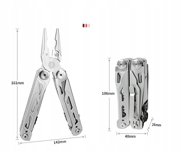MULTITOOL SURVIVAL TOOL MULTIFUNCTIONAL SET WITH CASE 28IN1 Manufacturer code BIBURY