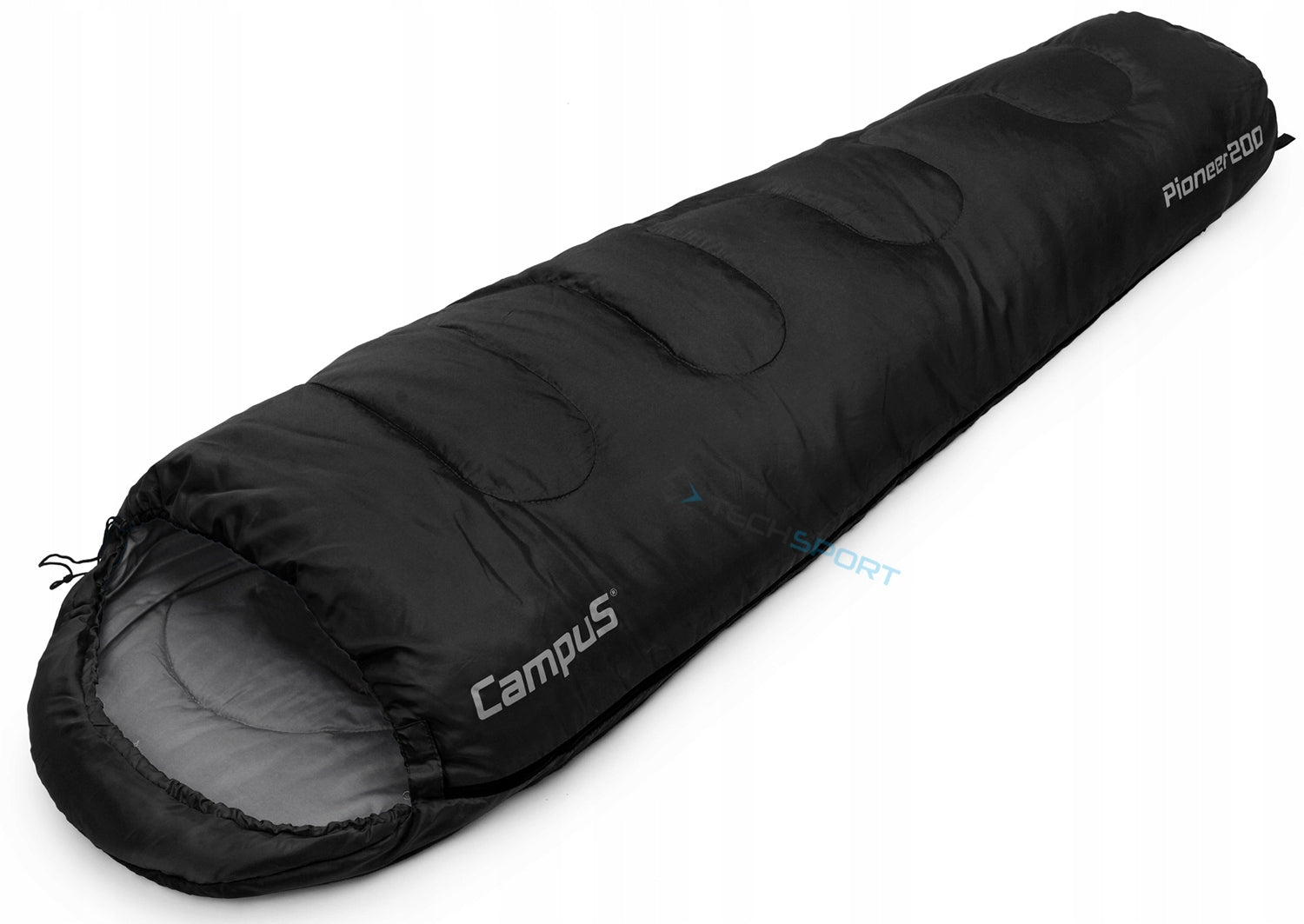MUMMY SLEEPING BAG CAMPUS PIONEER 200 WARM | LEFT ZIPPER | BLACK EAN (GTIN) 5903089400936