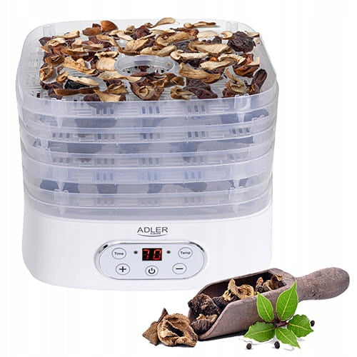 MUSHROOM FRUIT DRYER HERBS ADJUSTMENT 5 SIEVES ADJUSTMENT 35-70 °C Packaging status original