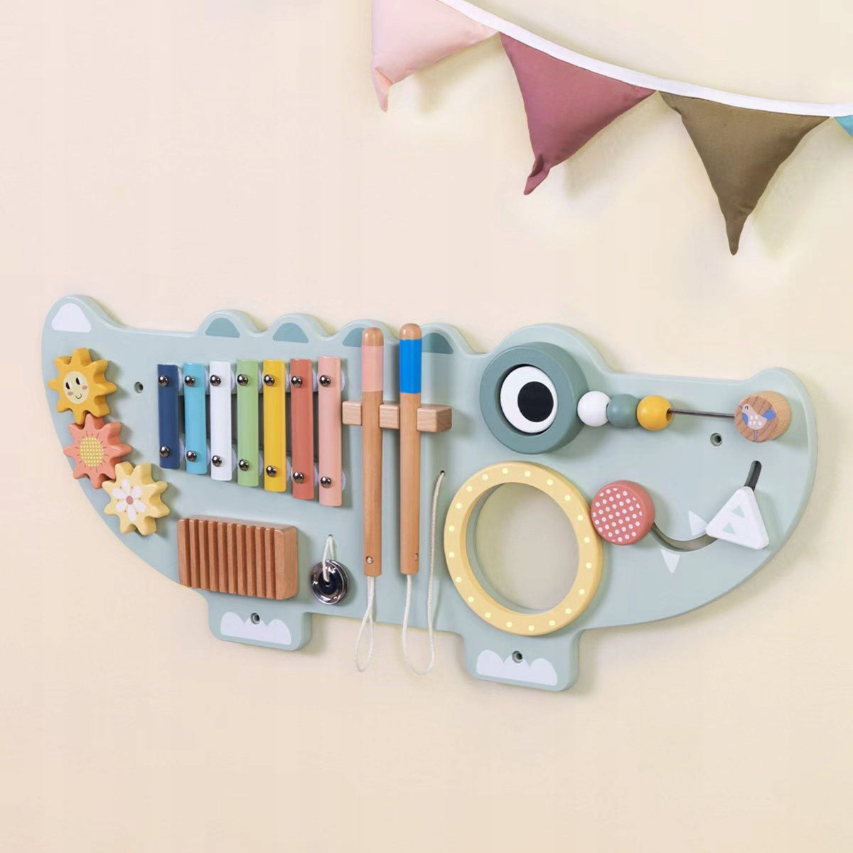 MUSIC BOARD MANIPULATIVE SENSORY WALL EDUCATIONAL CYMBALS Manufacturer code TP552