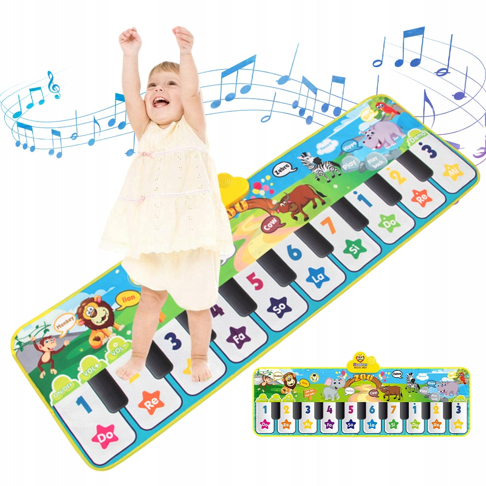 MUSIC CARPET FOR TODDLERS PIANO FOLDING 120X39 CM EDUCATIONAL