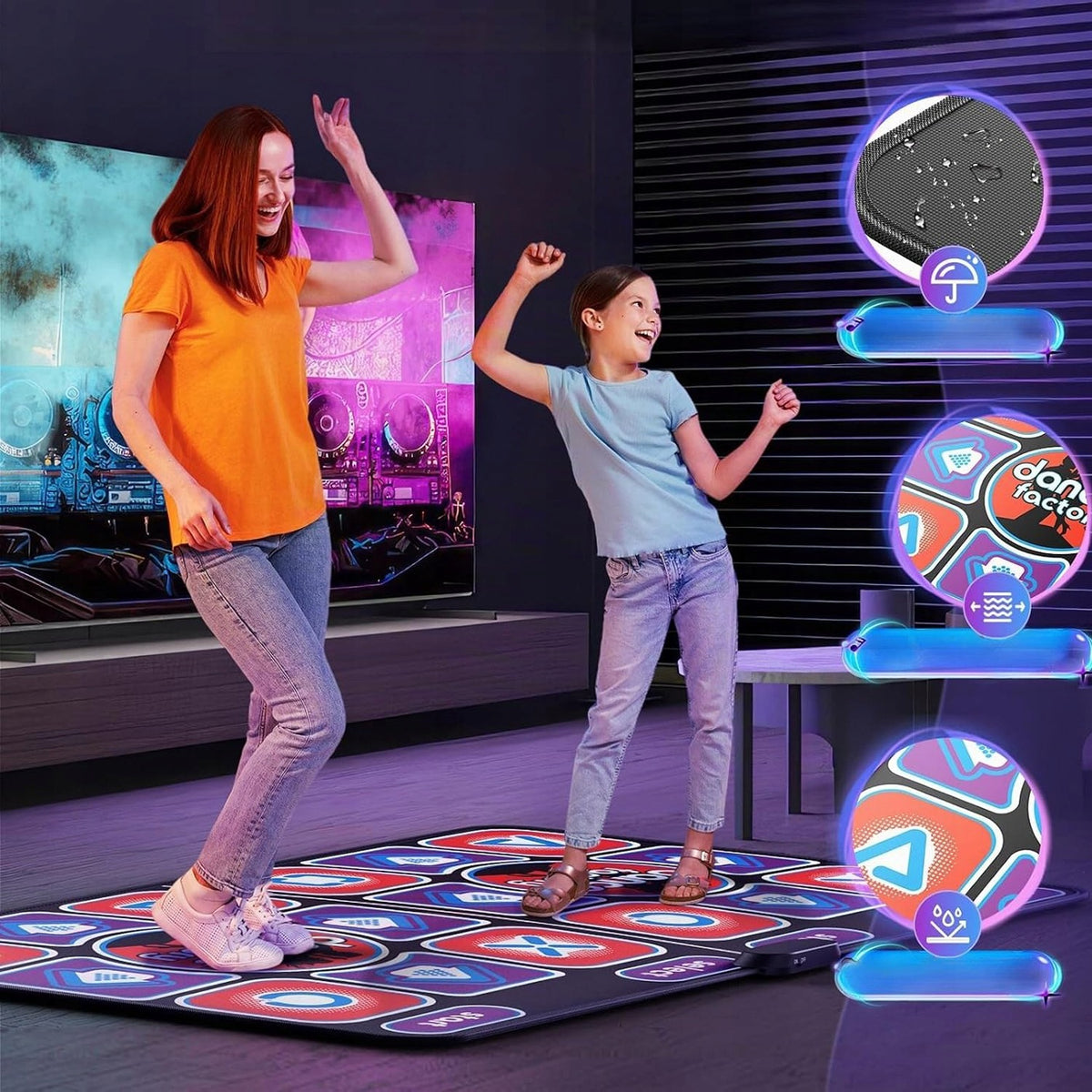 MUSIC DANCE MAT AR WIRELESS INTERACTIVE DANCE GAME 165CM Packaging status original