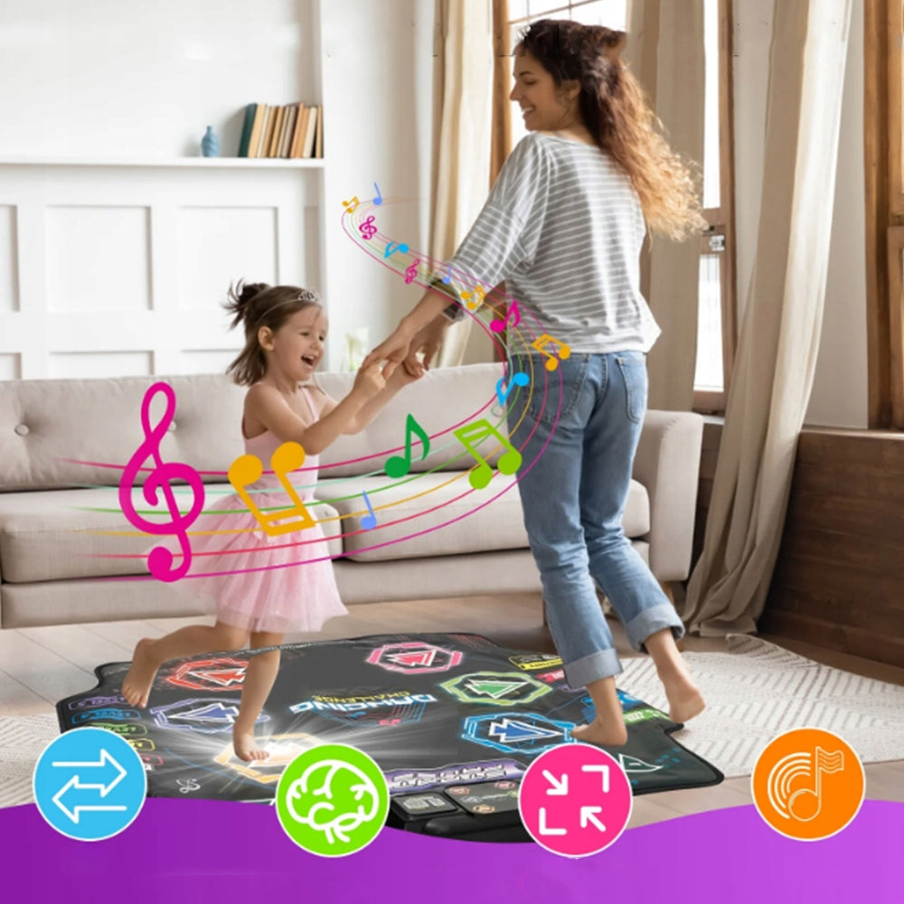 MUSIC DANCE MAT FOR KIDS LED 5 MODES BLUETOOTH GIFT PVC Brand no brand