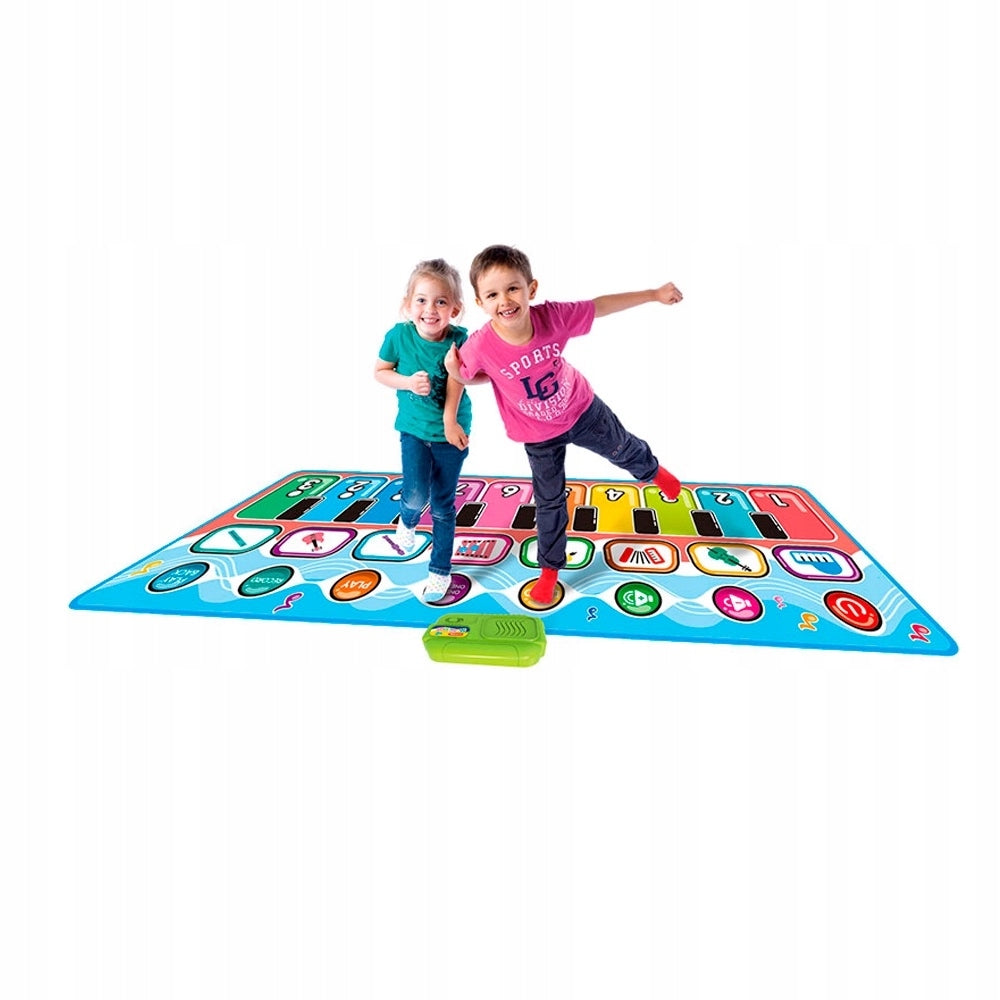 MUSIC MAT EDUCATIONAL PIANO LARGE FOR CHILDREN RECORDS TO DANCE Color multicolor