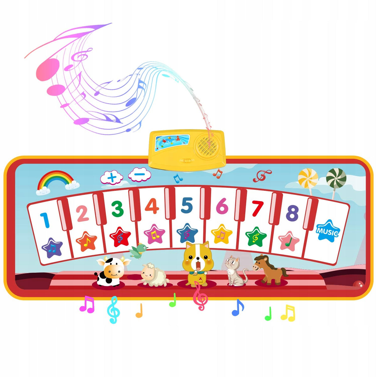 MUSIC MAT FOR DANCING INTERACTIVE FOR CHILDREN PIANO AnimalS
