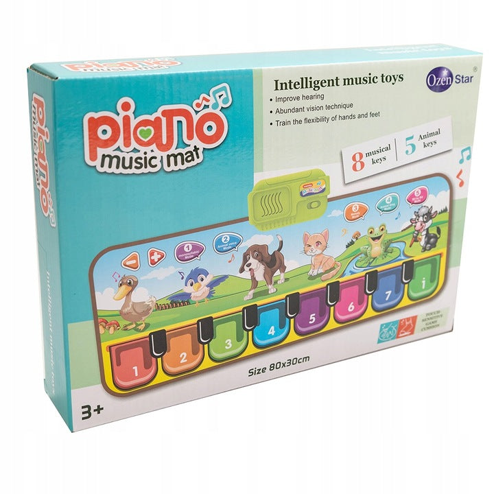 MUSIC MAT INTERACTIVE EDUCATIONAL PIANO FARM ANIMAL SOUND Color multicolor
