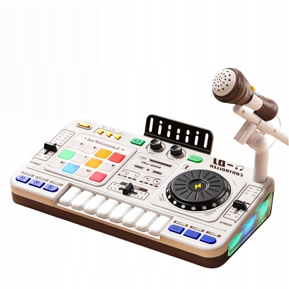 MUSIC TOY CONSOLE DJ KARAOKE MIXER FOR CHILD GIFT 3-6 YEARS LED Packaging status original
