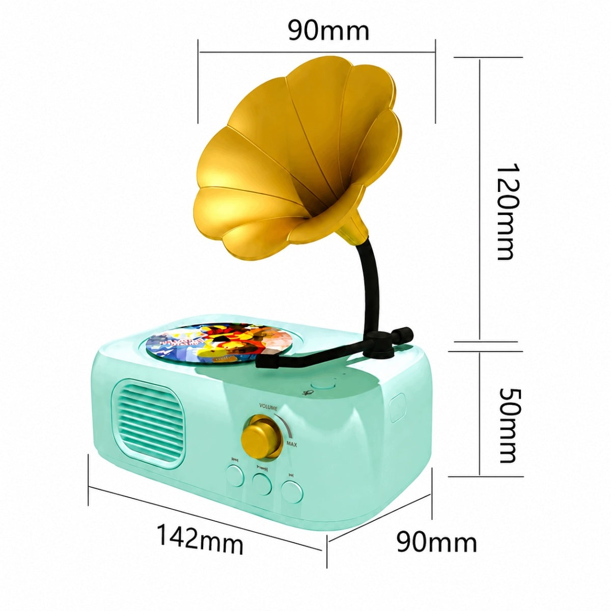 MUSIC TOY TURNTABLE WITH 48 FAIRY TALES AND RECORDING FUNCTION FOR CHILDREN Kind barrel organ