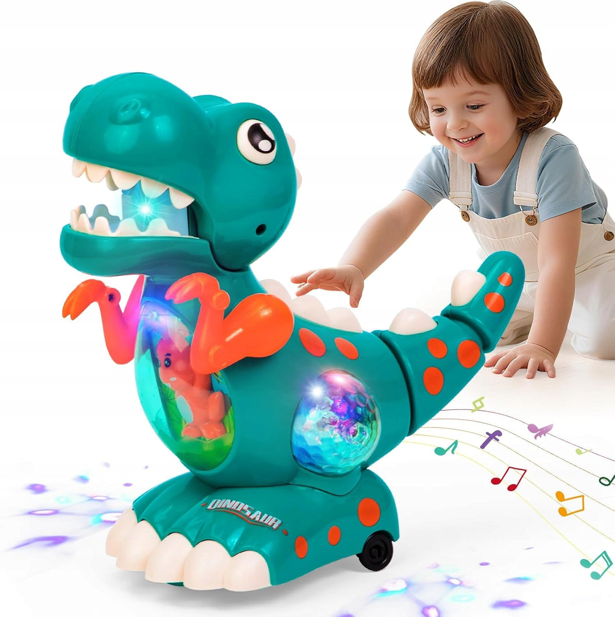 MUSICAL BABY TOY WITH MOVING DINOSAUR FOR TODDLER GIFT