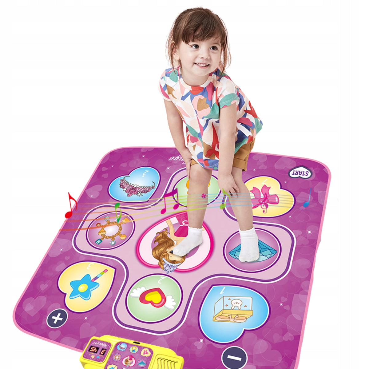 MUSICAL DANCE MAT INTERACTIVE LIGHT PINK LARGE FOR GIRL Packaging status original
