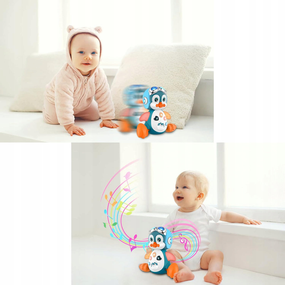 MUSICAL TOY OF DANCING PENGUIN, EDUCATION CHILDREN'S TOY PENGUIN Packaging status original