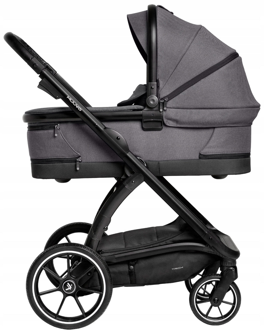 MUUVO TRICK STROLLER 2in1 DEEP-WALKING BAG IRON GRAPHITE MEGA XL SET! Manufacturer code 2216470001