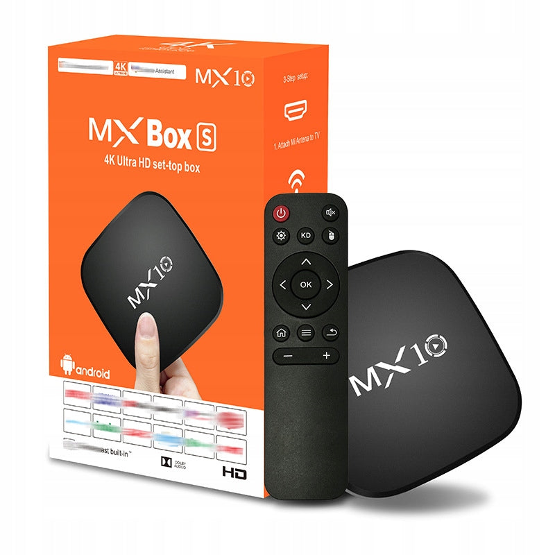 MX10 SET-TOP Box Android 10 TV Box 4K HD WIFI Player TV Box