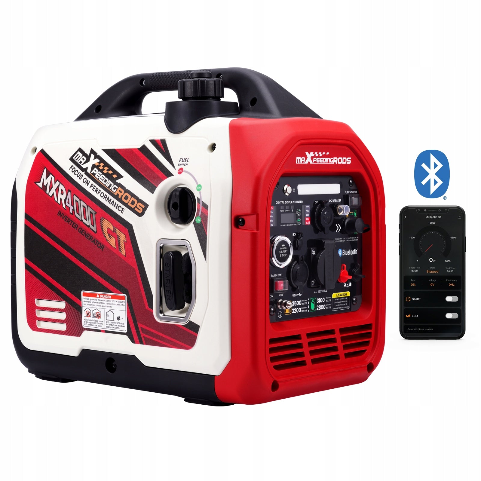 MXR4000GT LPG generator set Petrol Bluetooth MaXpeedingrods