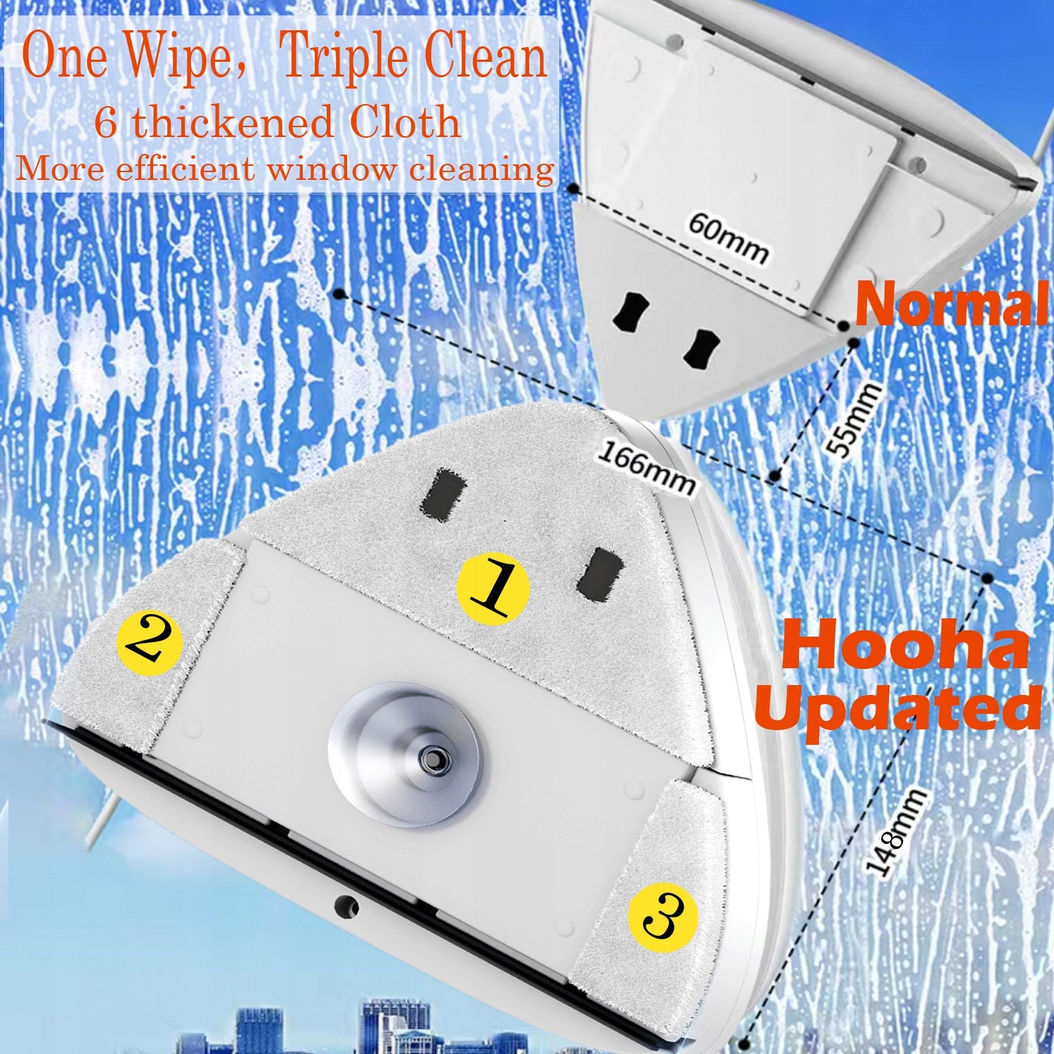 MYJKI DO MYCIA OKIEN SZYB MAGNETYCZNA DZIAŁA NA SZYBIE 25-35MM DWUSTRONNA Brand Hooha