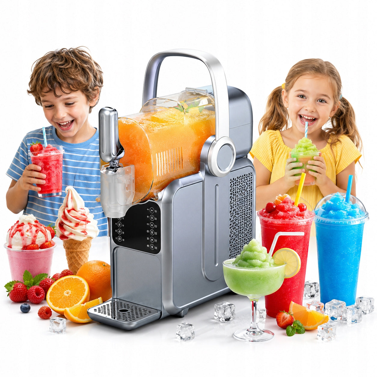 Machine for Slushy 3L Compressor 5 Programs Frozen Drink 180W