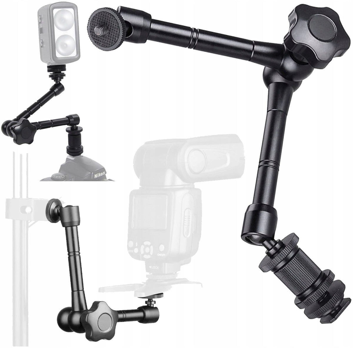 Magic Arm Lamp Camera Holder for Tripod Articulated Arm 29 cm 11''
