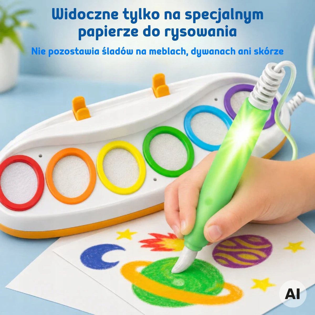 Magic Water Brush LED Set Creative Light Painting Children WOOPIE Kid's age 3+ years