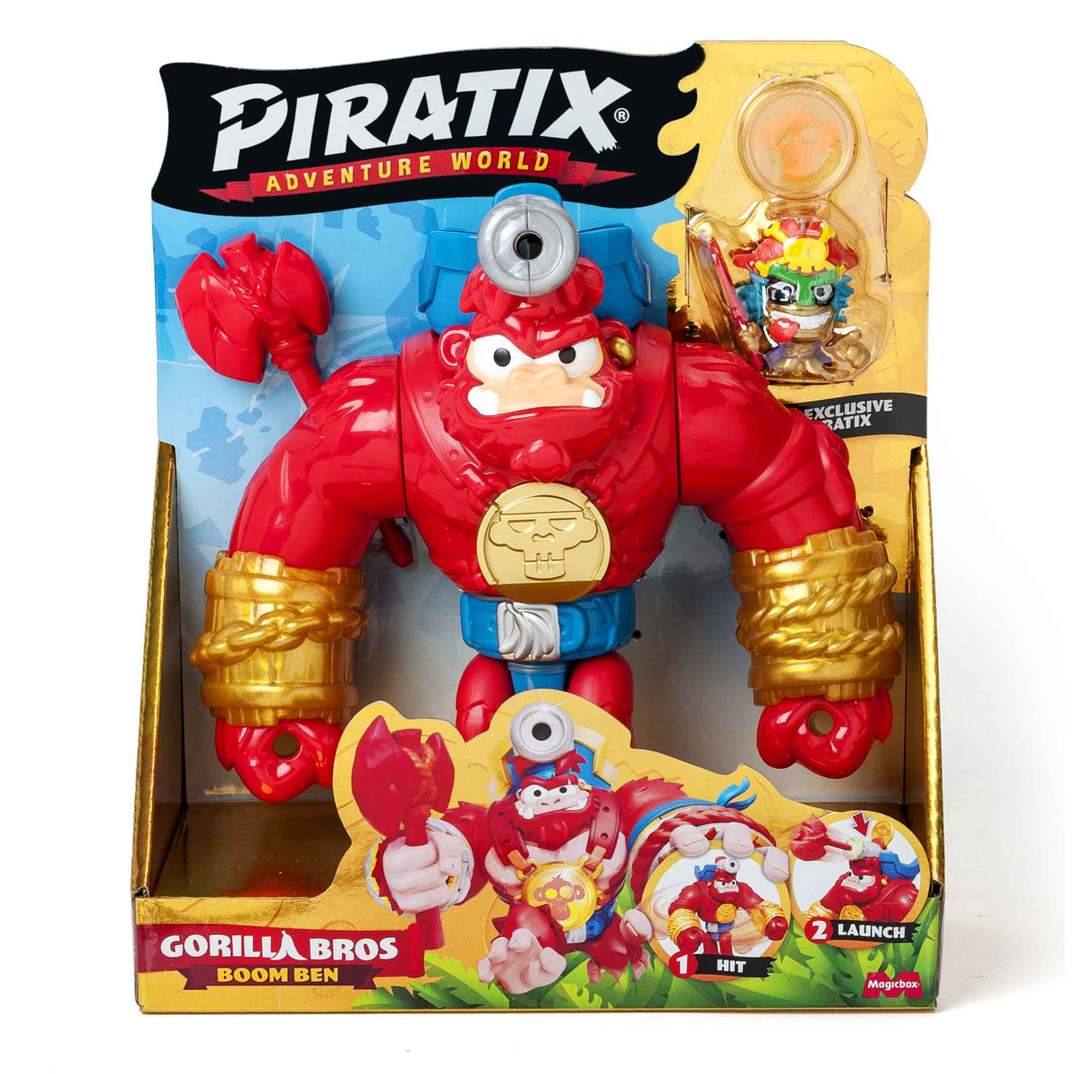 Magicbox Piratix Gorilla Bros Boom Ben Figures 4 el.