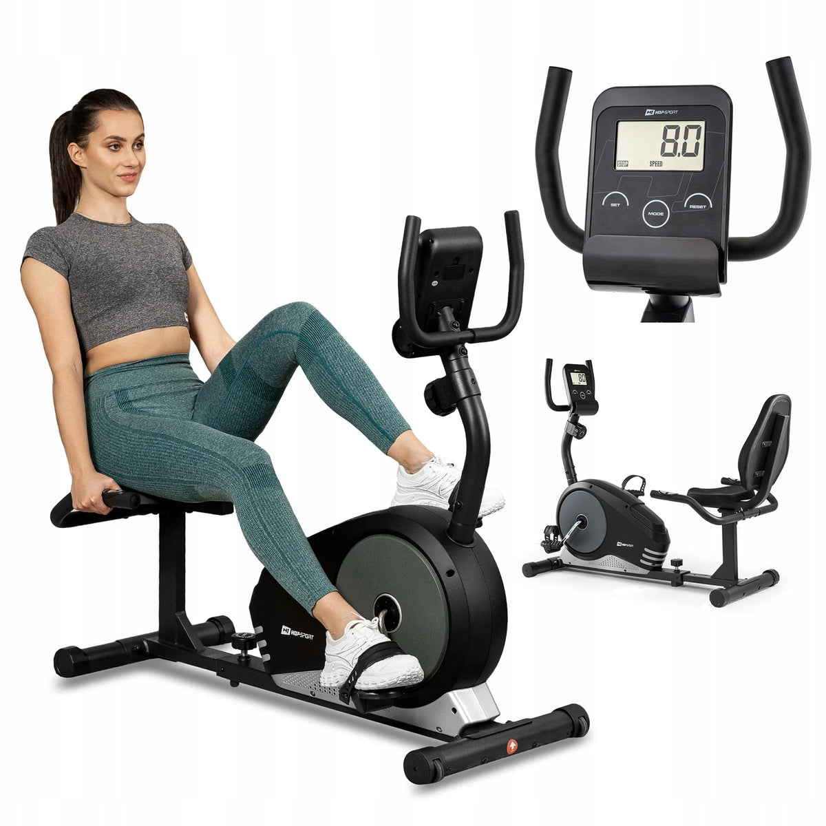 Magnetic Bike Reclining Levels Training Stationary Adjustable Home