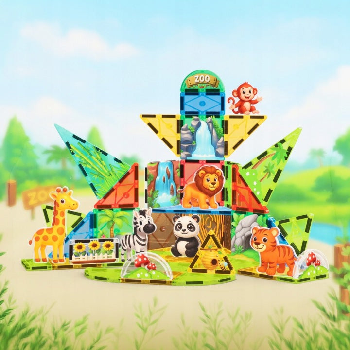 Magnetic Blocks Zoo 52 Elements Mega Creative 589650 Brand Creativ