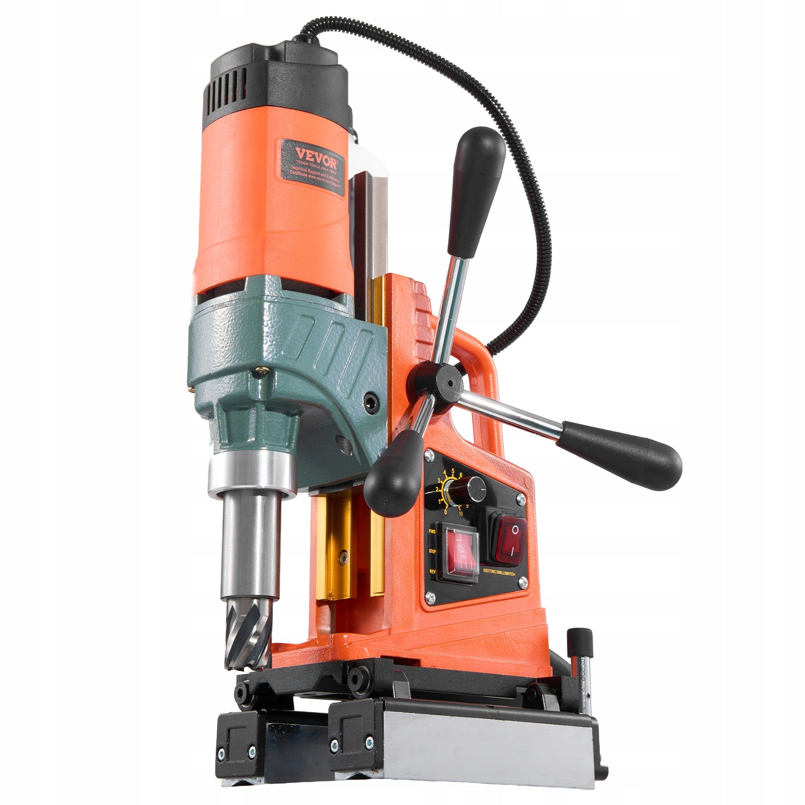 Magnetic Drilling Machine 1400W With 11 Core Drill Bits And Double Protection