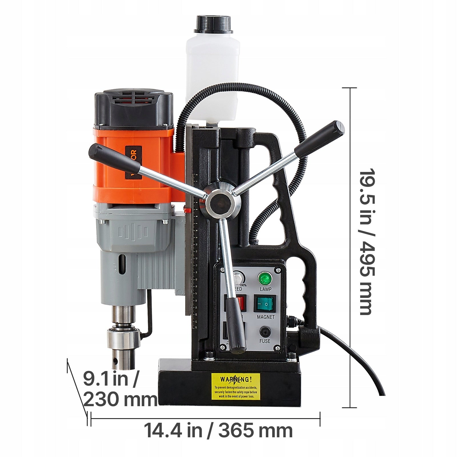 Magnetic Drilling Machine 1500W 60MM Strong Magnetic Force Precise Control Manufacturer code CLZJPCSDJ6