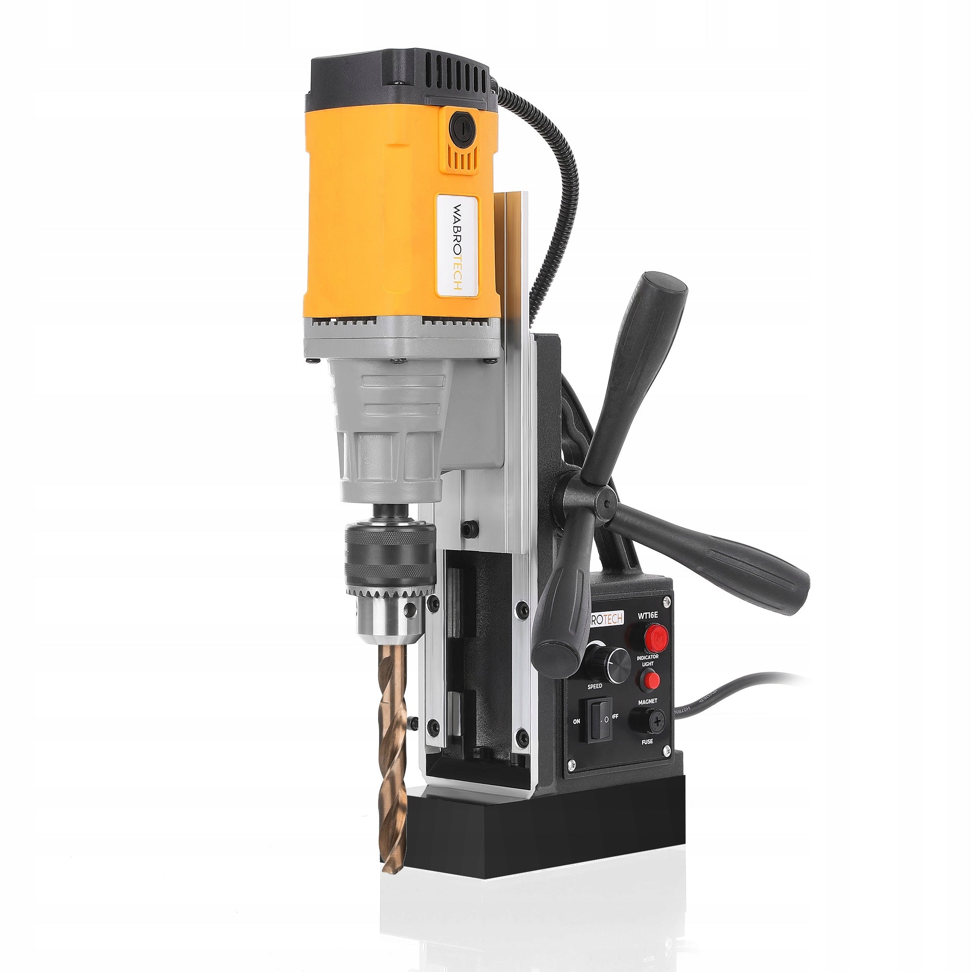 Magnetic Drilling Machine WT16E Magnet 680rpm WABROTECH 1380W Manufacturer code Wiertarka magnetyczna WT16E