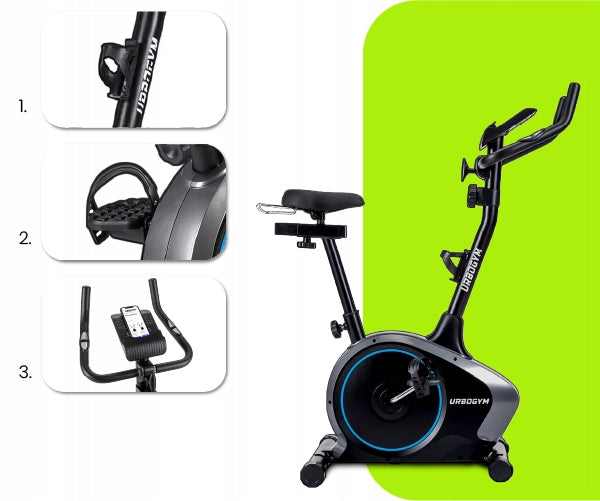 Magnetic Exercise Stationary Bike with Adjustable Resistance - ARGO BLUE Manufacturer code 5904906085657