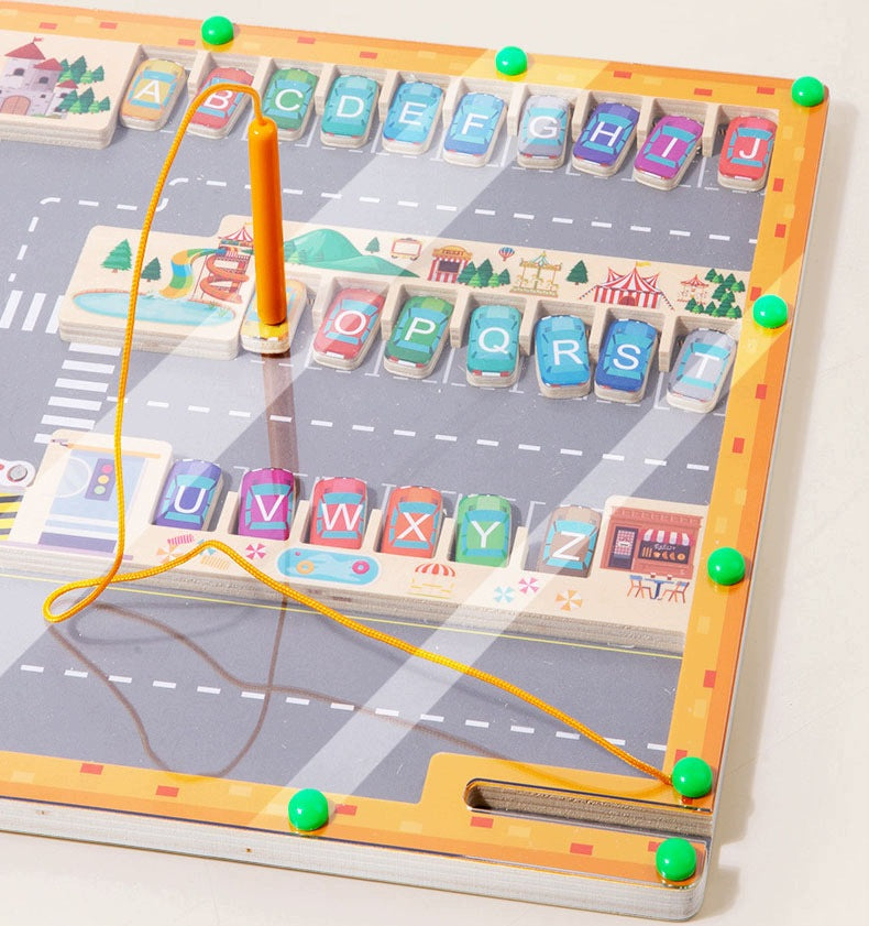 Magnetic Labyrinth With Letters Montessori Toy Learning Alphabet Manufacturer code AZWIX123