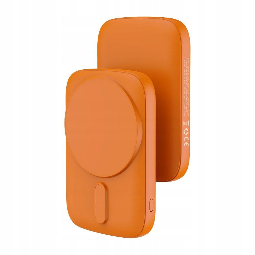 Magnetic Powerbank PD 20W MagSafe 15W 5000mAh ORANGE for iPhone Packaging status original