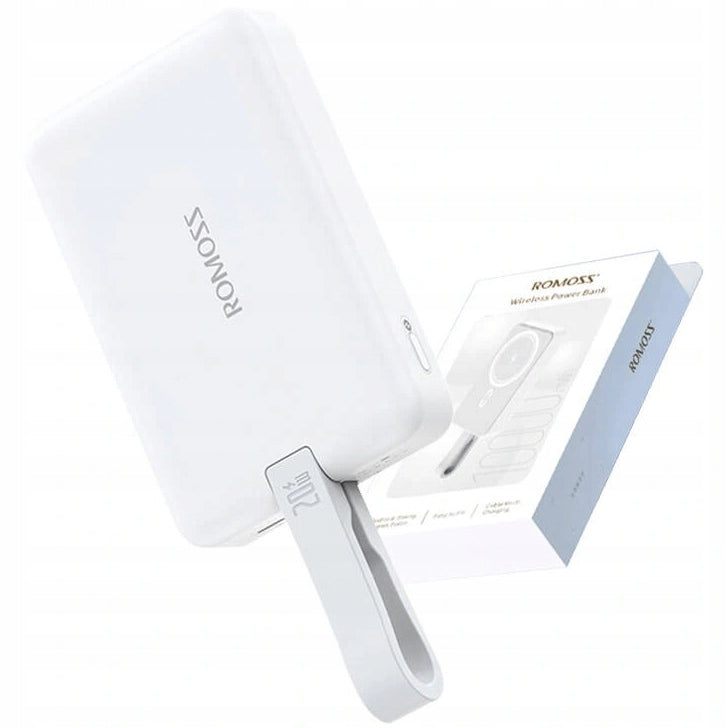 Magnetic Powerbank Romoss WMS10 10000mAh 20W USB-C + Lightning Magsafe Brand Romoss