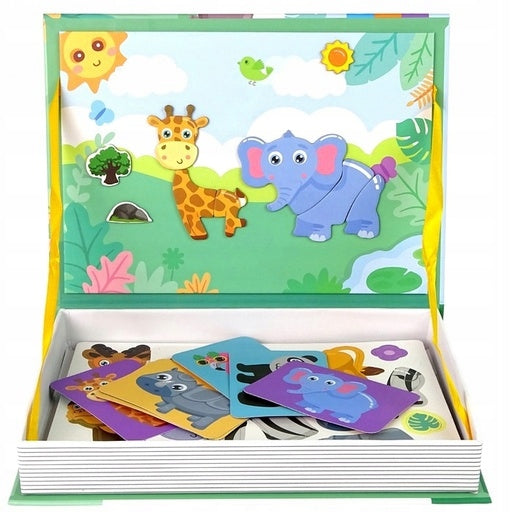 Magnetic Puzzle African Animals for Kids Magnetic Book Puzzle Manufacturer code QL91773