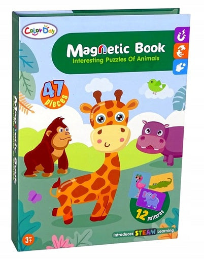 Magnetic Puzzle African Animals for Kids Magnetic Book Puzzle