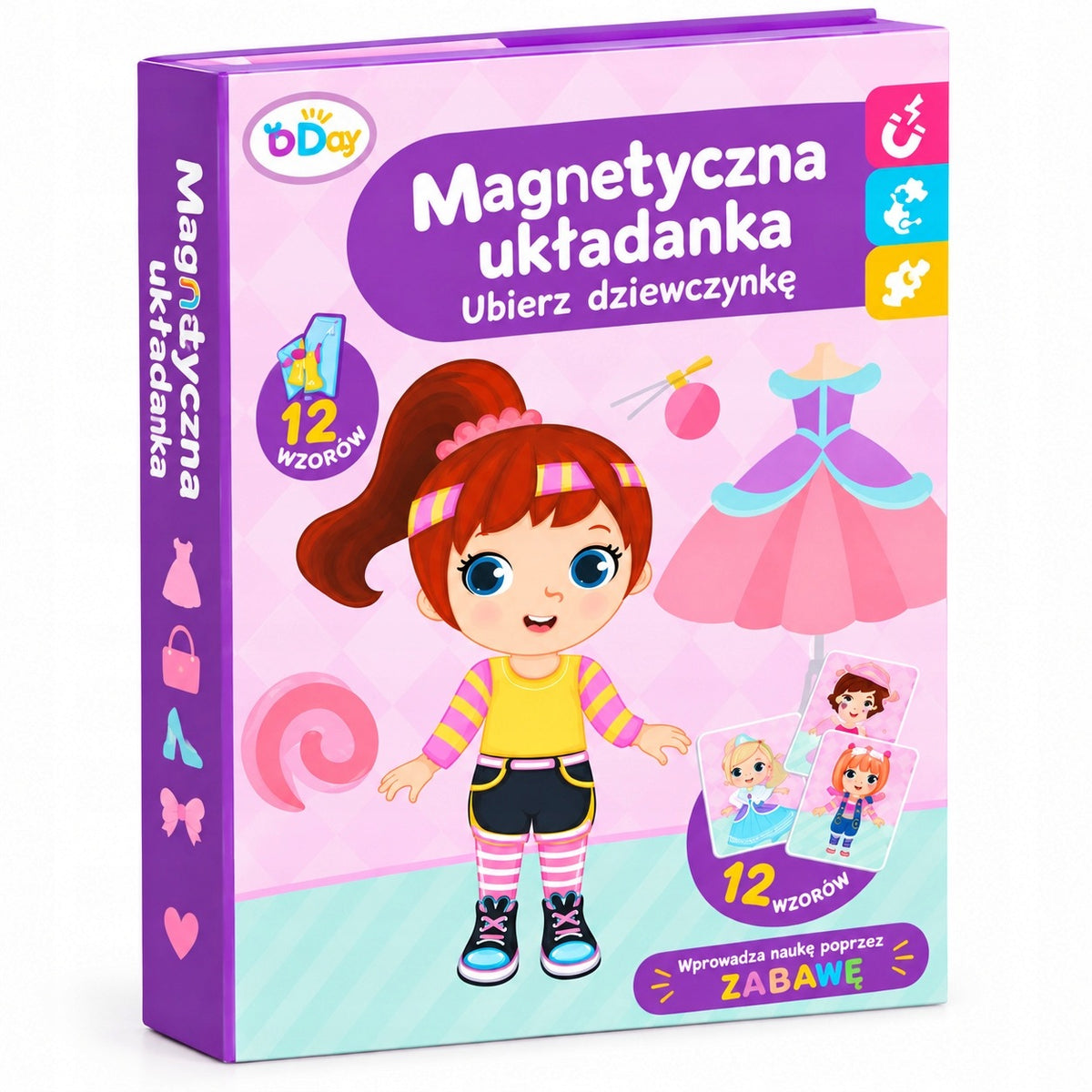 Magnetic Puzzle for Girls Dress Up 12 Patterns Creative Set Kid's age 3+ years