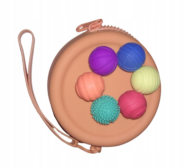Magnetic Sensory Anti-Stress Balls in Case 6 Pieces Colorful