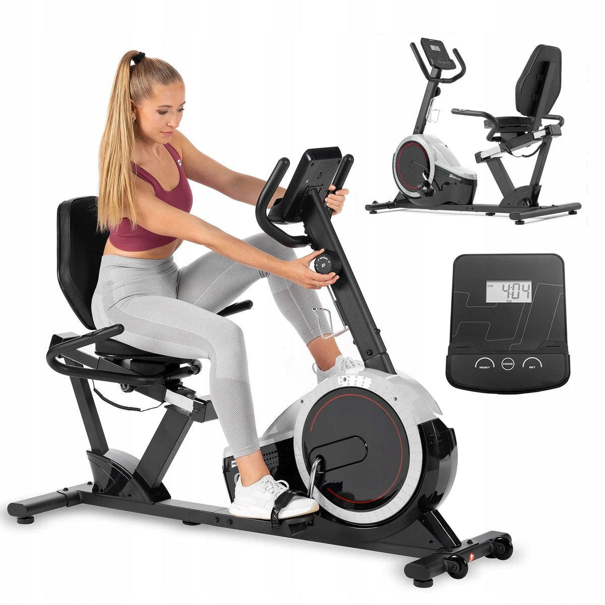 Magnetic Training Bike Levels Pulse Stationary Reclining