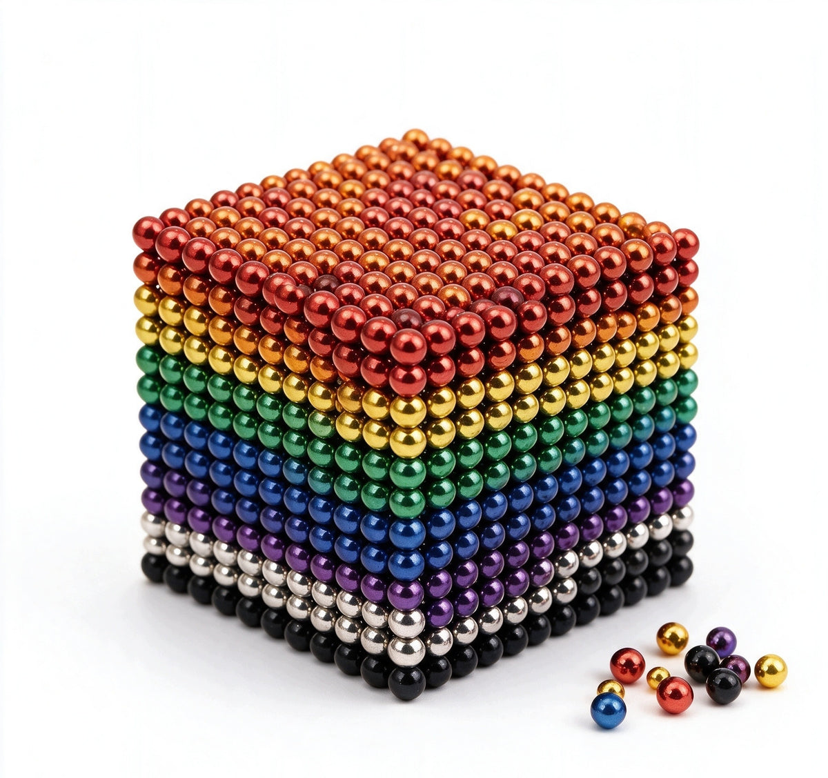 Magnetic balls Neocube 1000 pieces with a diameter of 3mm in rainbow colors Packaging status original