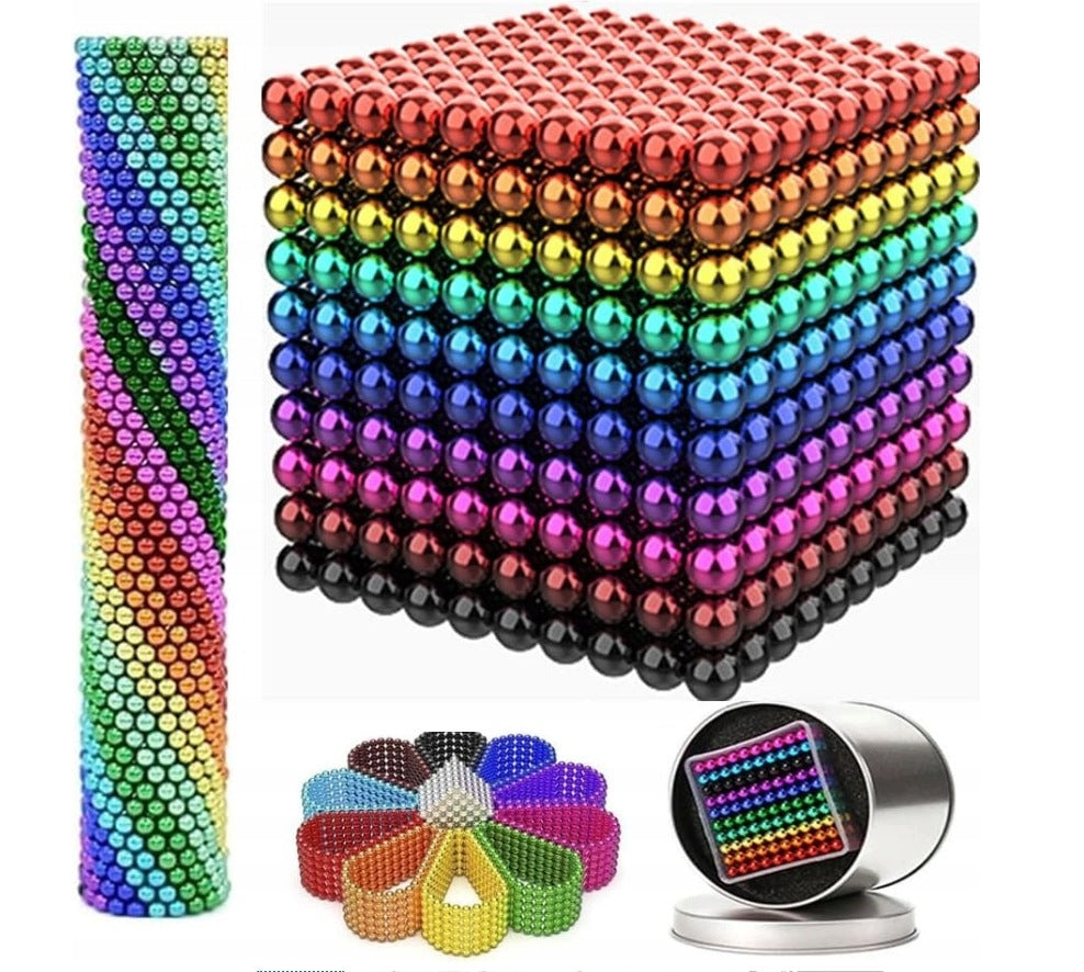 Magnetic balls Neocube 1000 pieces with a diameter of 3mm in rainbow colors
