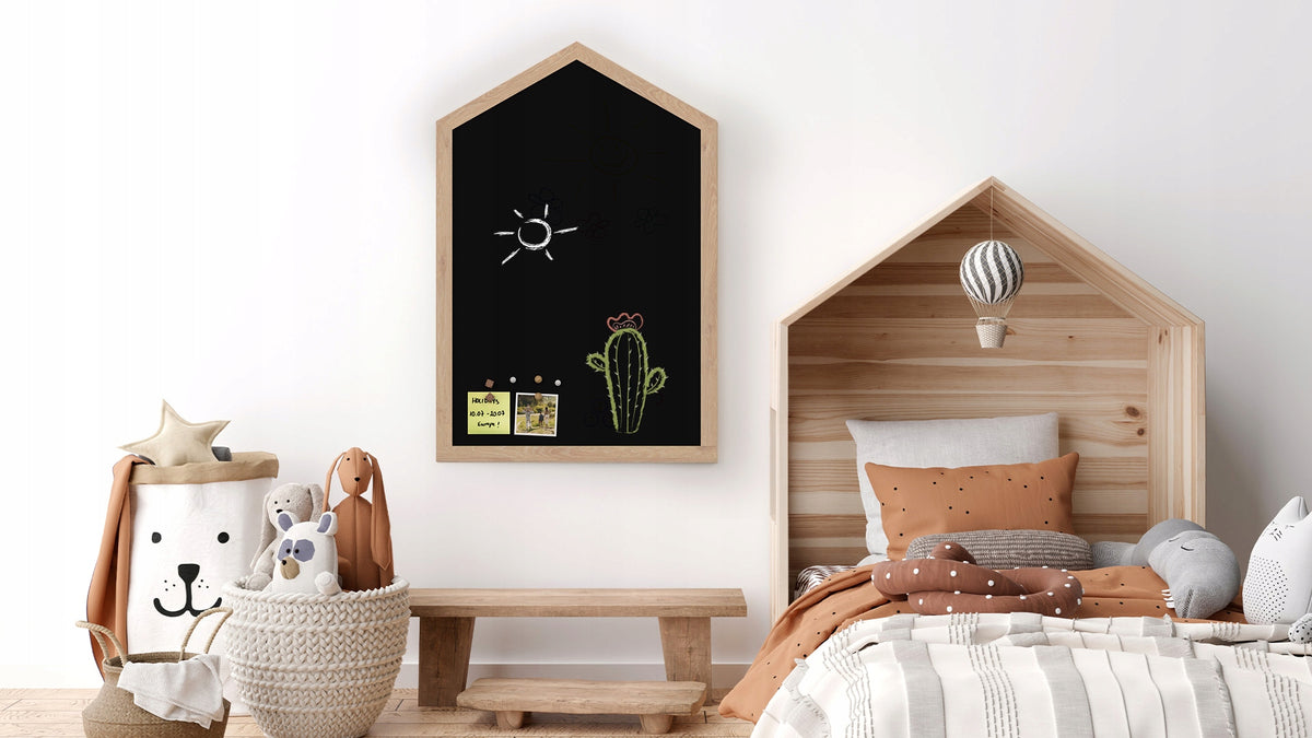 Magnetic board HOUSE black chalk XL set Manufacturer code HM96D