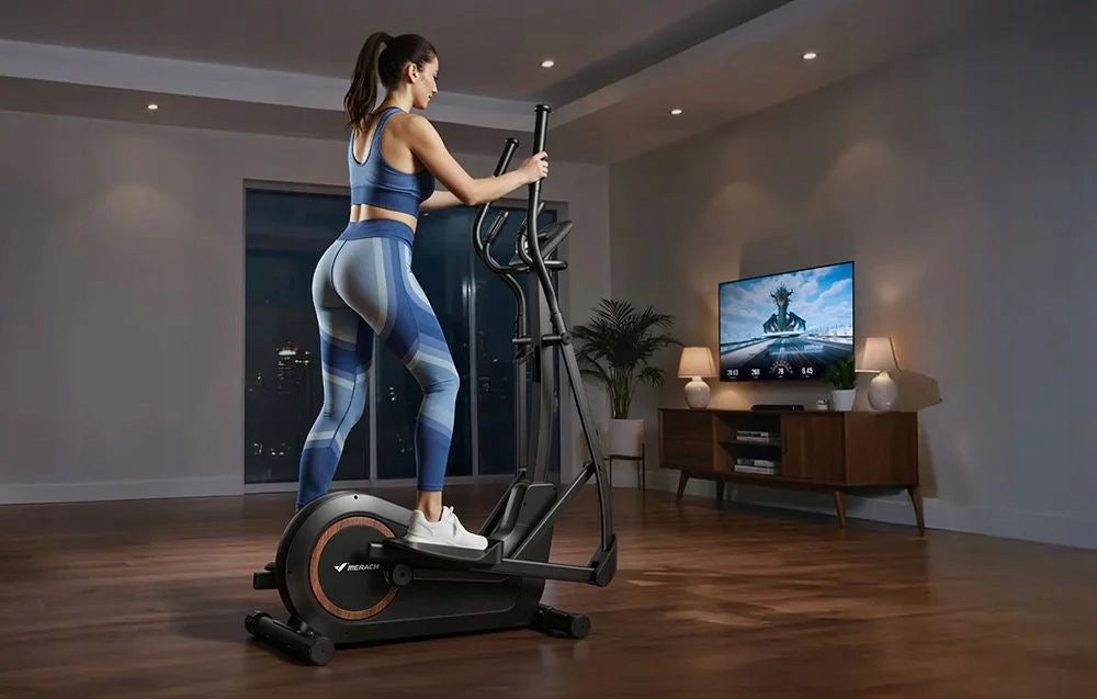 Magnetic elliptical cross trainer MERACH MR-E33B3 + Equipment mat Packaging status original