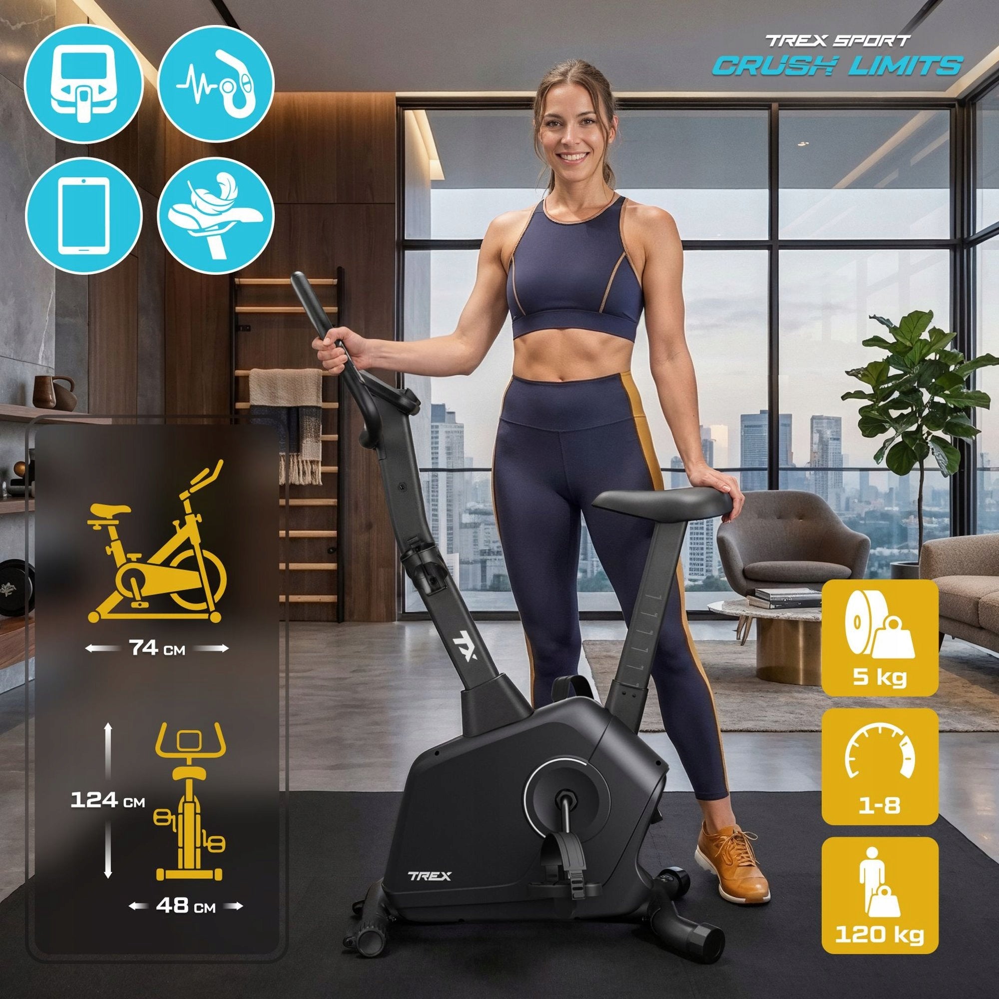 Magnetic exercise bike RIGON Trex Sport Packaging status original