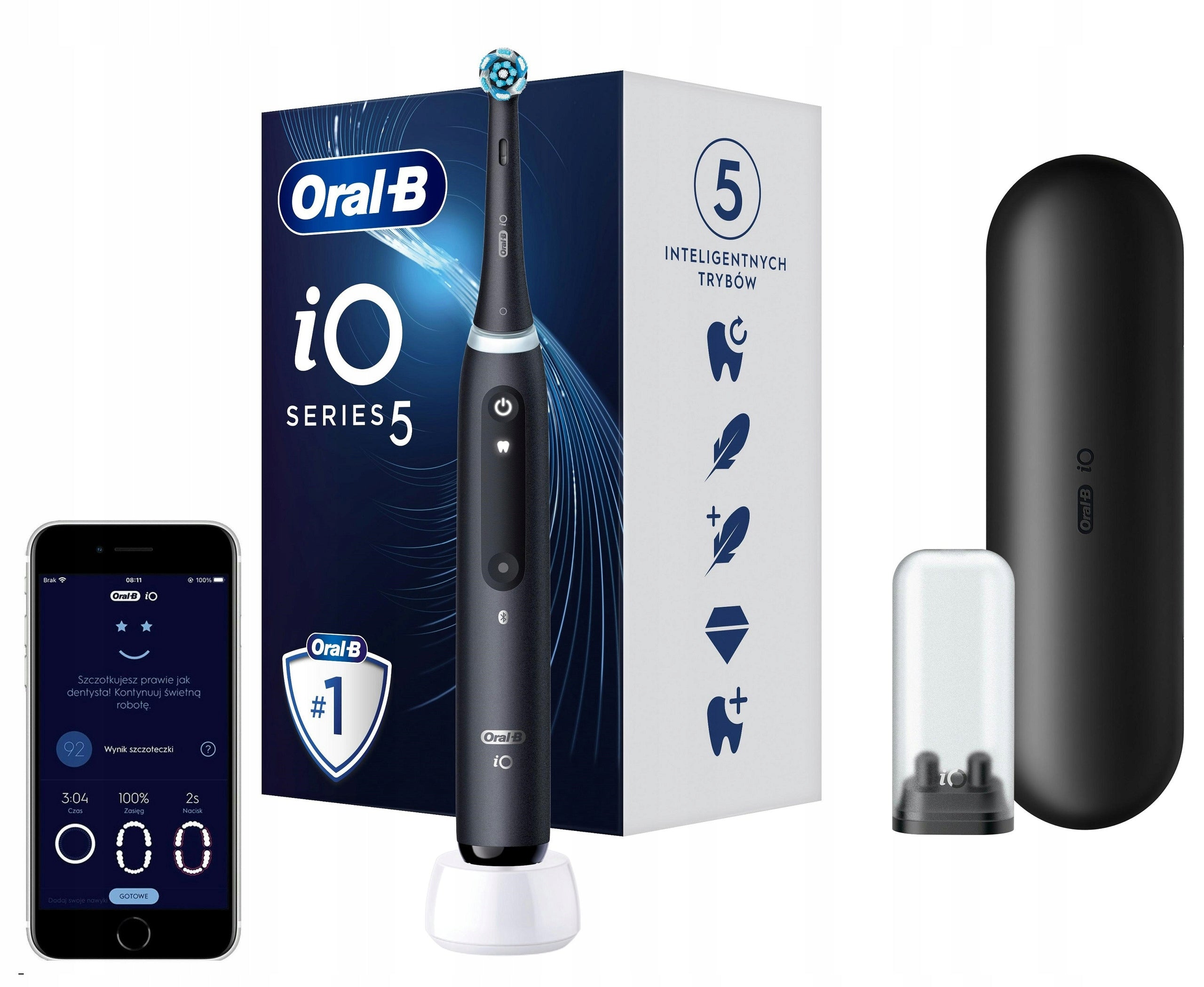 Magnetic toothbrush ORAL-B iO 5 Black