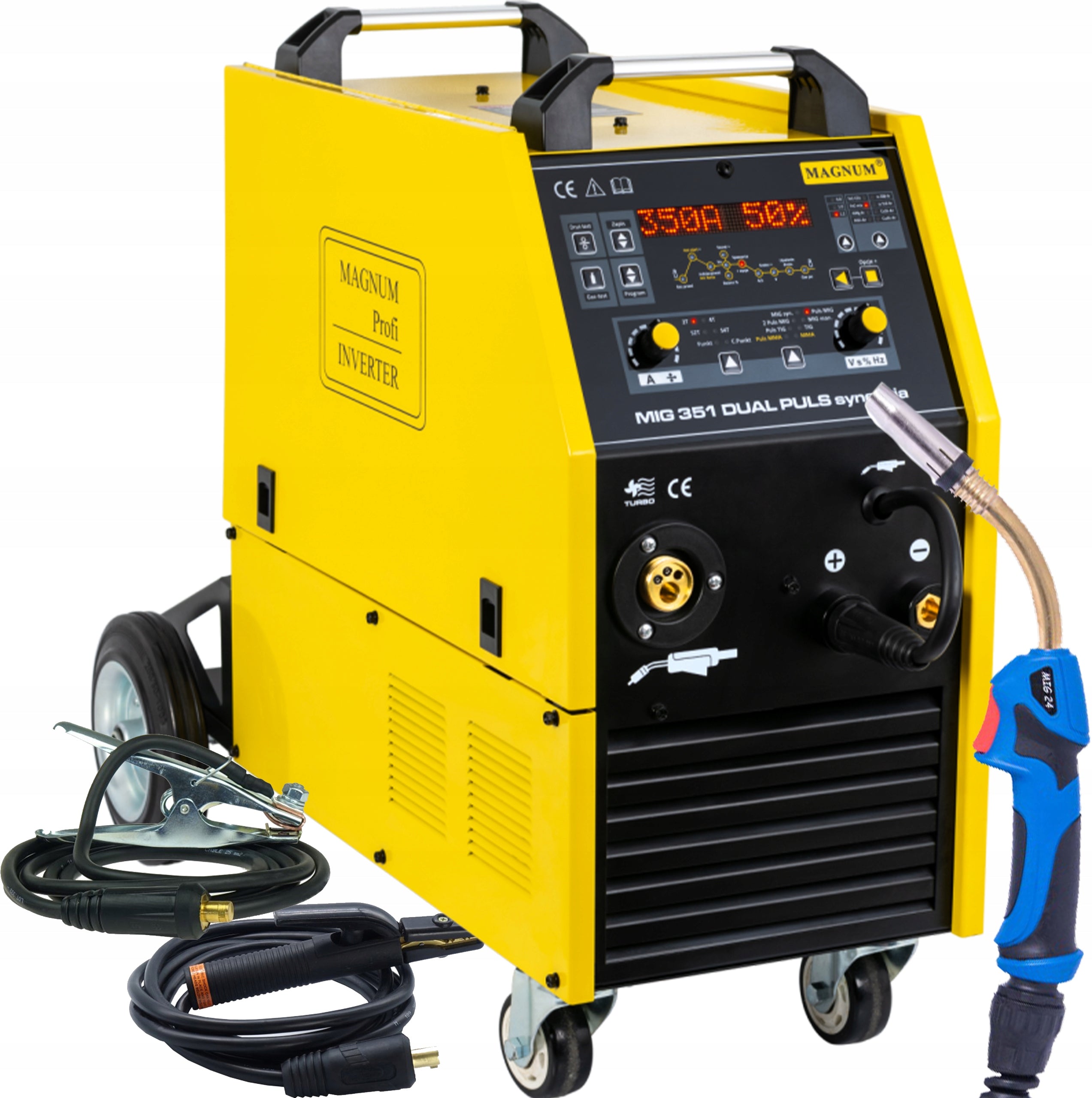 Magnum MIG MAG 351 350A migomat dual pulse synergy 400V