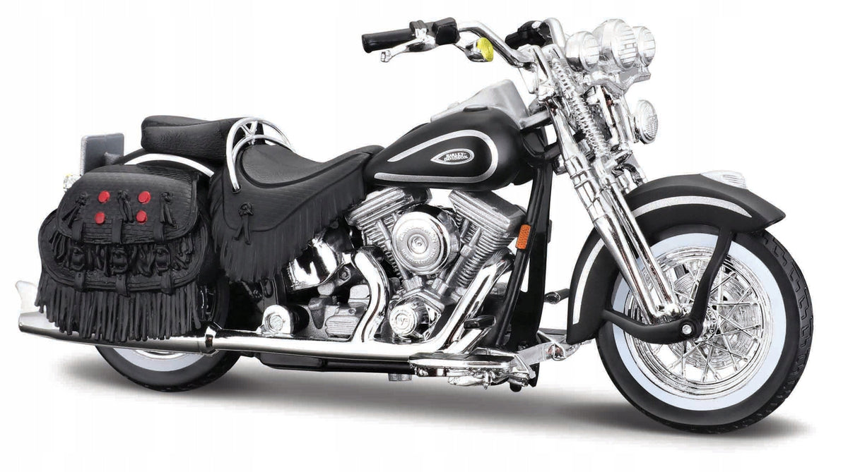 Maisto - HD - Motocykl 1999 FLSTS Heritage Softail Springer,černá, 1:18