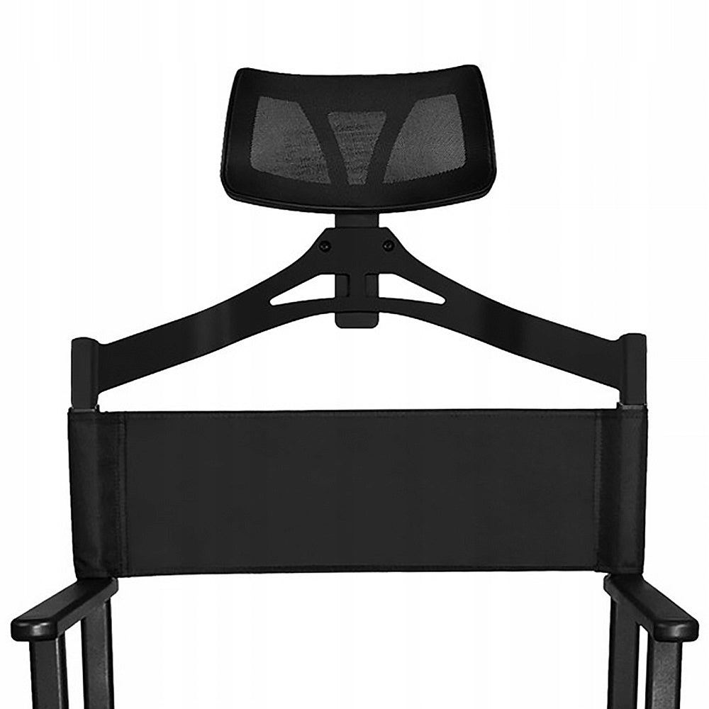 Make-Up Make-Up Make-up Chair Folding Aluminum Cosmetic Headrest Upholstery color black