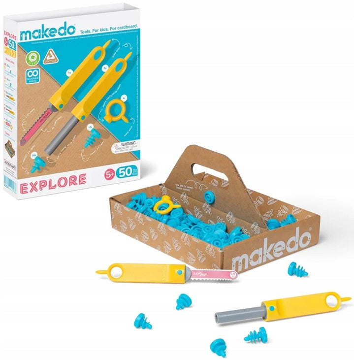 Makedo - Explore DIY Building Tool Kit 50 el. Packaging status original